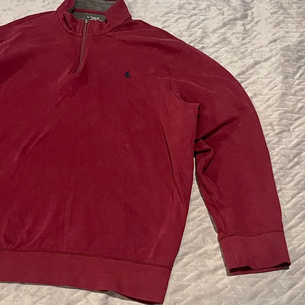 Polo Ralph Lauren l/s‎ performance 1/4 zip sweater mens XXL EUC